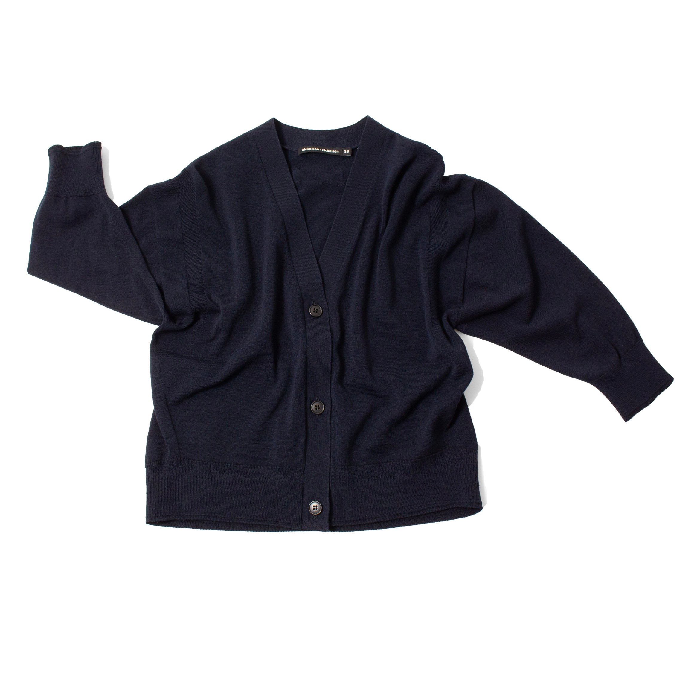 （美品）nicholson and nicholson 6.5　　英国製 Nicholson & Nicholson Cove Top in Navy – JUDITH