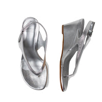 Nomia Lela Thong Wedge in Metallic