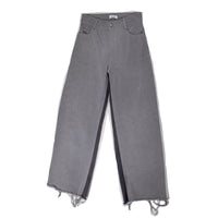 Nomia Two Tone Wide Leg Jeans in Grey / Black
