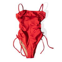 Nu Swim Disco Suit in Lobster