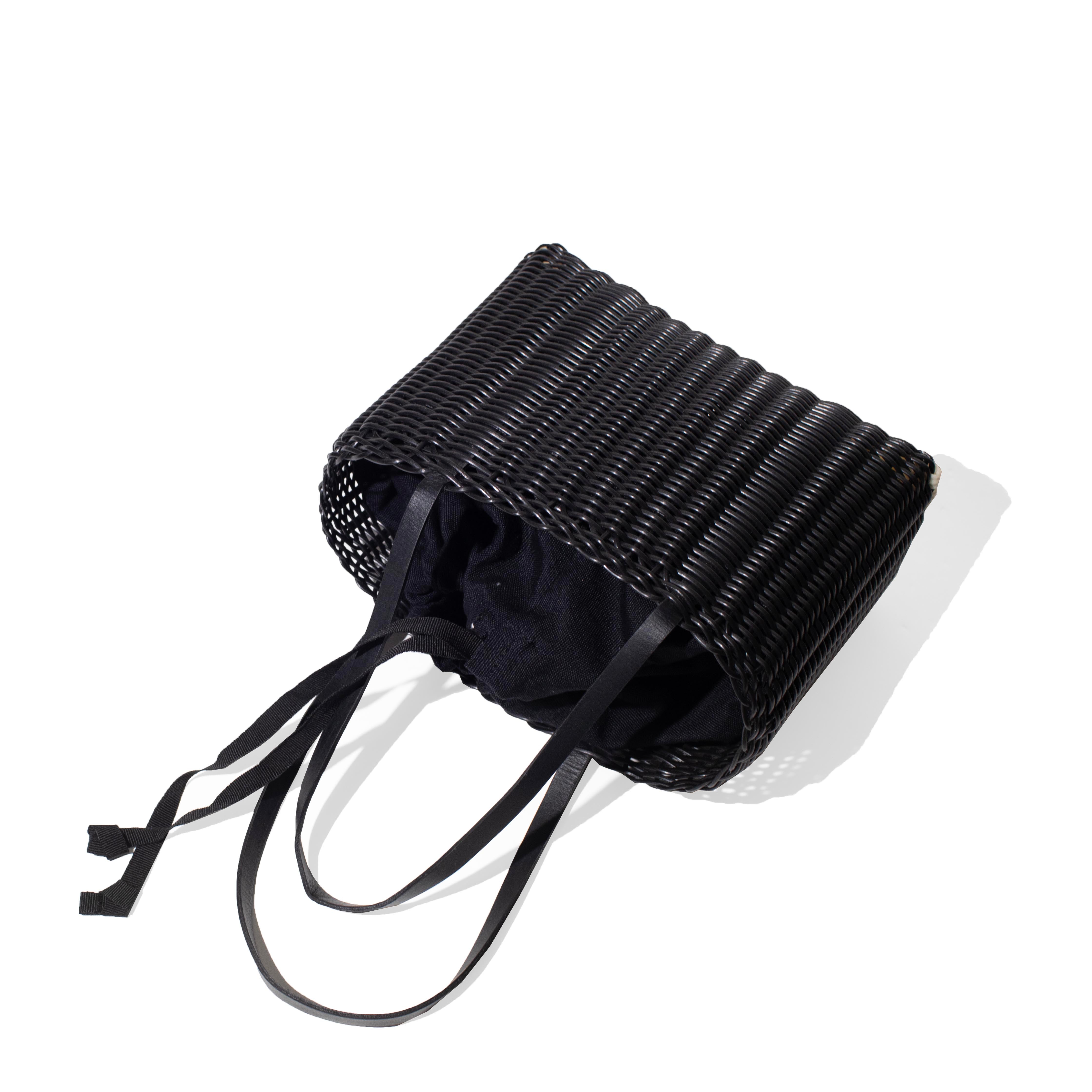 Palorosa Mini Basket Tote in Black – JUDITH