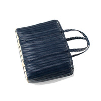 Palorosa Small Flat Basic Tote in Midnight Blue