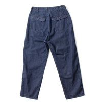 Pas de Calais 8oz Natural Denim Baker Pants in Indigo