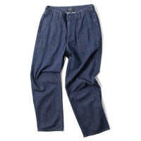 Pas de Calais 8oz Natural Denim Baker Pants in Indigo