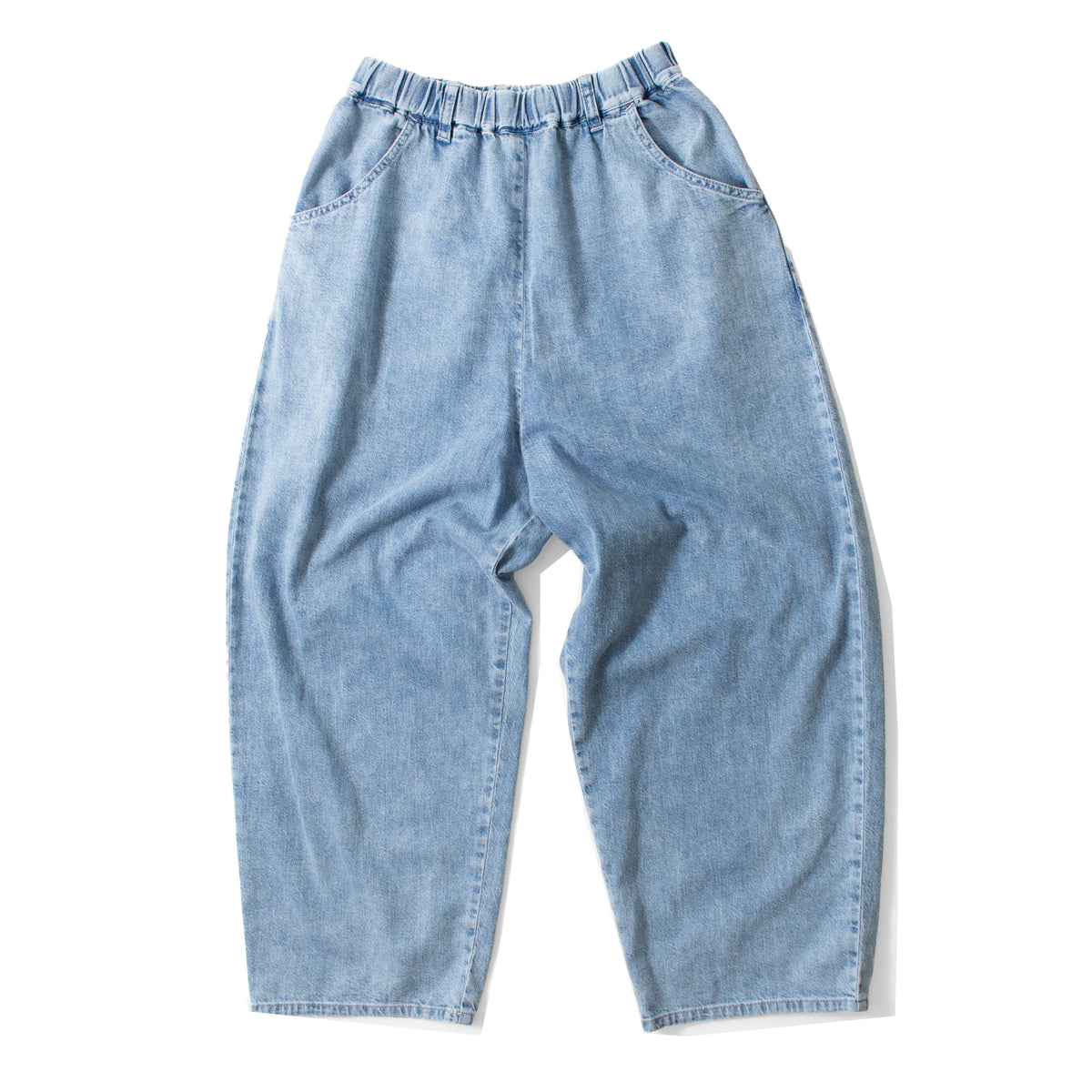 Pas de Calais 8oz Natural Denim Easy Pants in Ice Blue – JUDITH