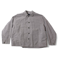 Pas de Calais C/L High Density Plain Weave Coverall Jacket in Grey
