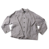 Pas de Calais C/L High Density Plain Weave Coverall Jacket in Grey