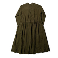 Pas de Calais Cotton Typewriter Dress in Khaki