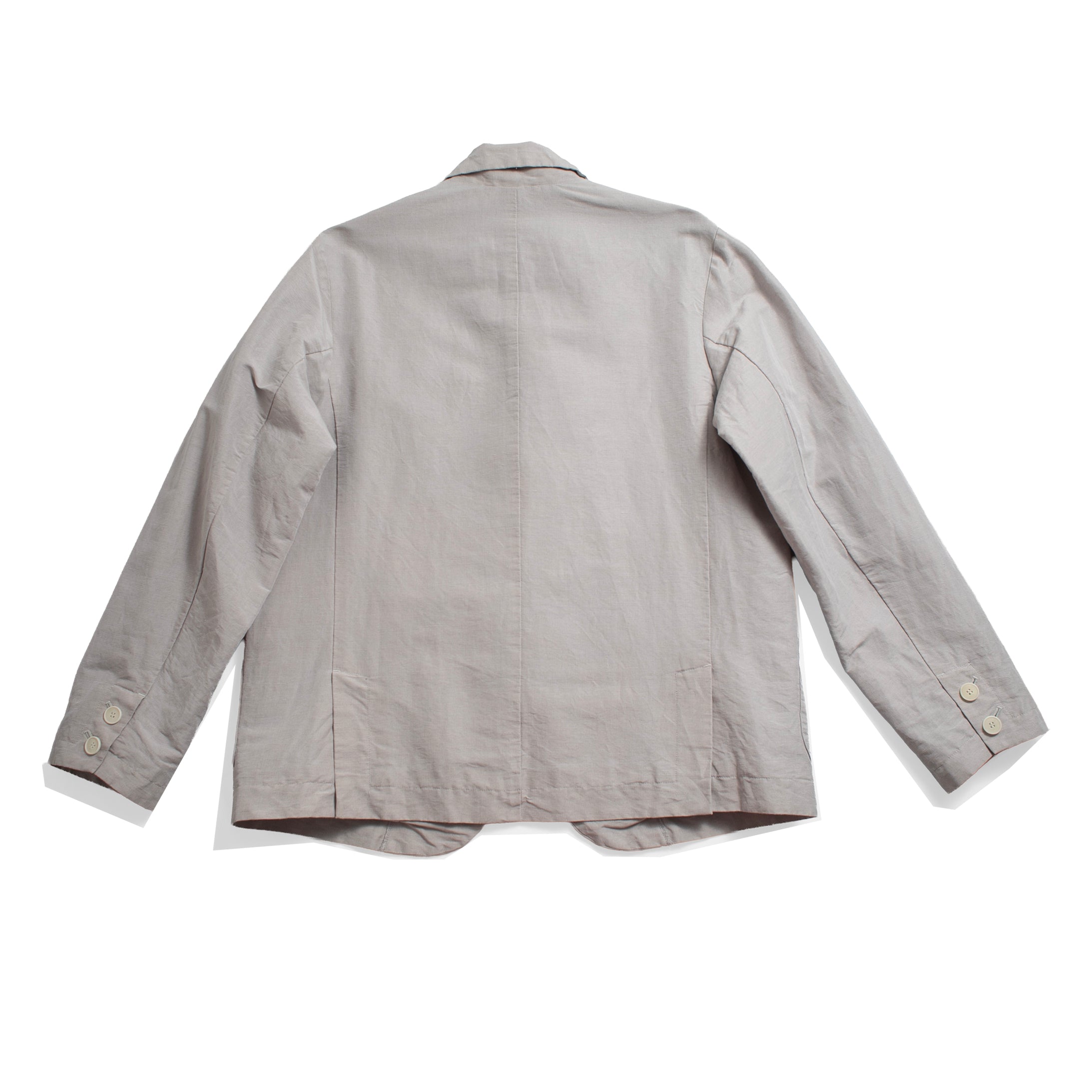 Pas de Calais High Density Linen Cotton Jacket in Grey – JUDITH