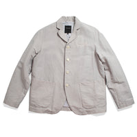 Pas de Calais High Density Linen Cotton Jacket in Grey