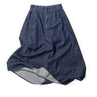 Pas de Calais Natural Denim Skirt in Indigo