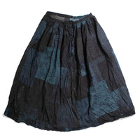 Pas de Calais Tsugihagi Print Skirt in Navy