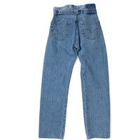 Proche Upcycled Paper Bag Jeans in Mixed Denim