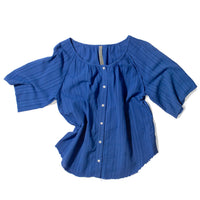 Raquel Allegra Miles Blouse in Royal Blue