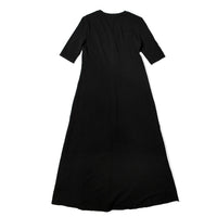 Raquel Allegra Bianca Drama Maxi Dress in Black
