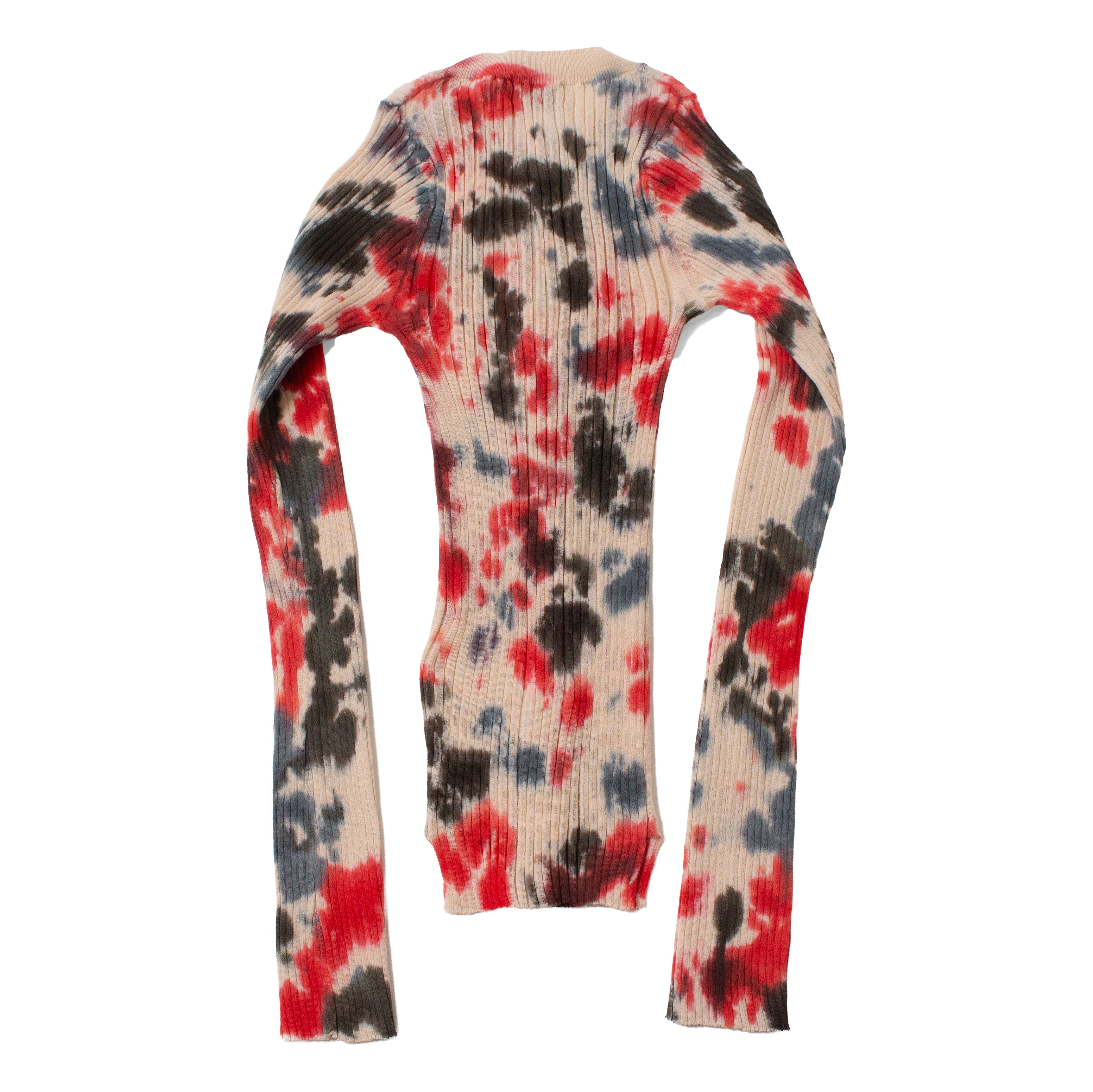 Rodebjer Cardi Tie Dye Jumper in Red Multi – JUDITH