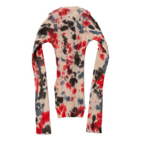 Rodebjer Cardi Tie Dye Jumper in Red Multi