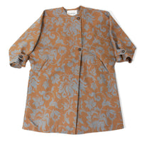 Rodebjer Melbourne French Lily Coat in Teal/Brown