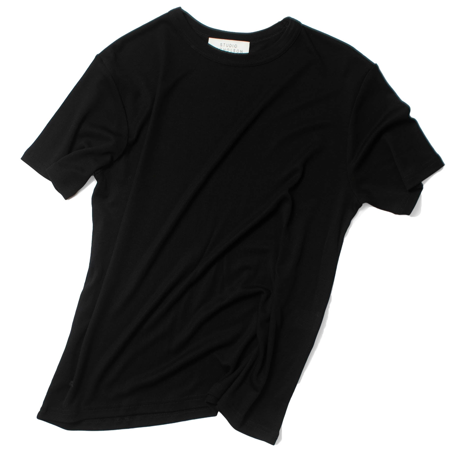 Studio Nicholson Rond T-Shirt in Black – JUDITH