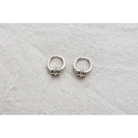 Sapir Bachar Mini Vessel Hoops in Sterling Silver
