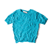 Sayaka Davis Crinkled Petite Knit Tee in Teal