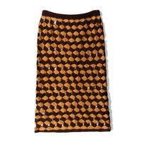 Sayaka Davis Crochet Skirt in Sun x Wood