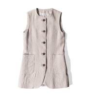 Sayaka Davis Long Vest in Twine