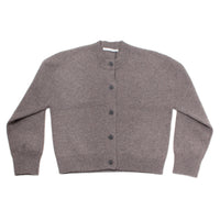 Studio Nicholson Arvine Crew Neck Cardigan in Mouse