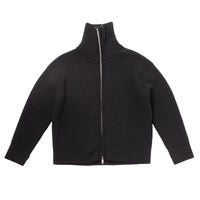 Studio Nicholson Sandos Rib Zip Jumper in Black