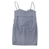 Toit Volant Verona Short Dress in Navy White Gingham