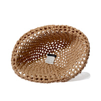 Tsuyumi Rough Crocheted Cloche in Tan