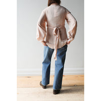 Hope Twisty Shirt in Airy Pink Check