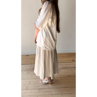 Nicholson & Nicholson Mira Skirt in Grey Stripes
