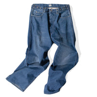 Chimala Unisex 12oz Wide Width Denim Waist Adjustable Pants in Medium Wash