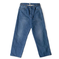 Chimala Unisex 12oz Wide Width Denim Waist Adjustable Pants in Medium Wash