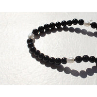 Beatrice Valenzuela Onyx & Pearl Bracelet