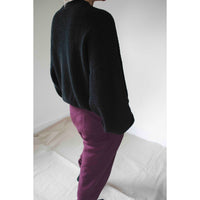 Baserange Mea Pullover in Black Melange