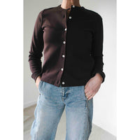 Flore Flore Poppy Cardigan in Choco Plum