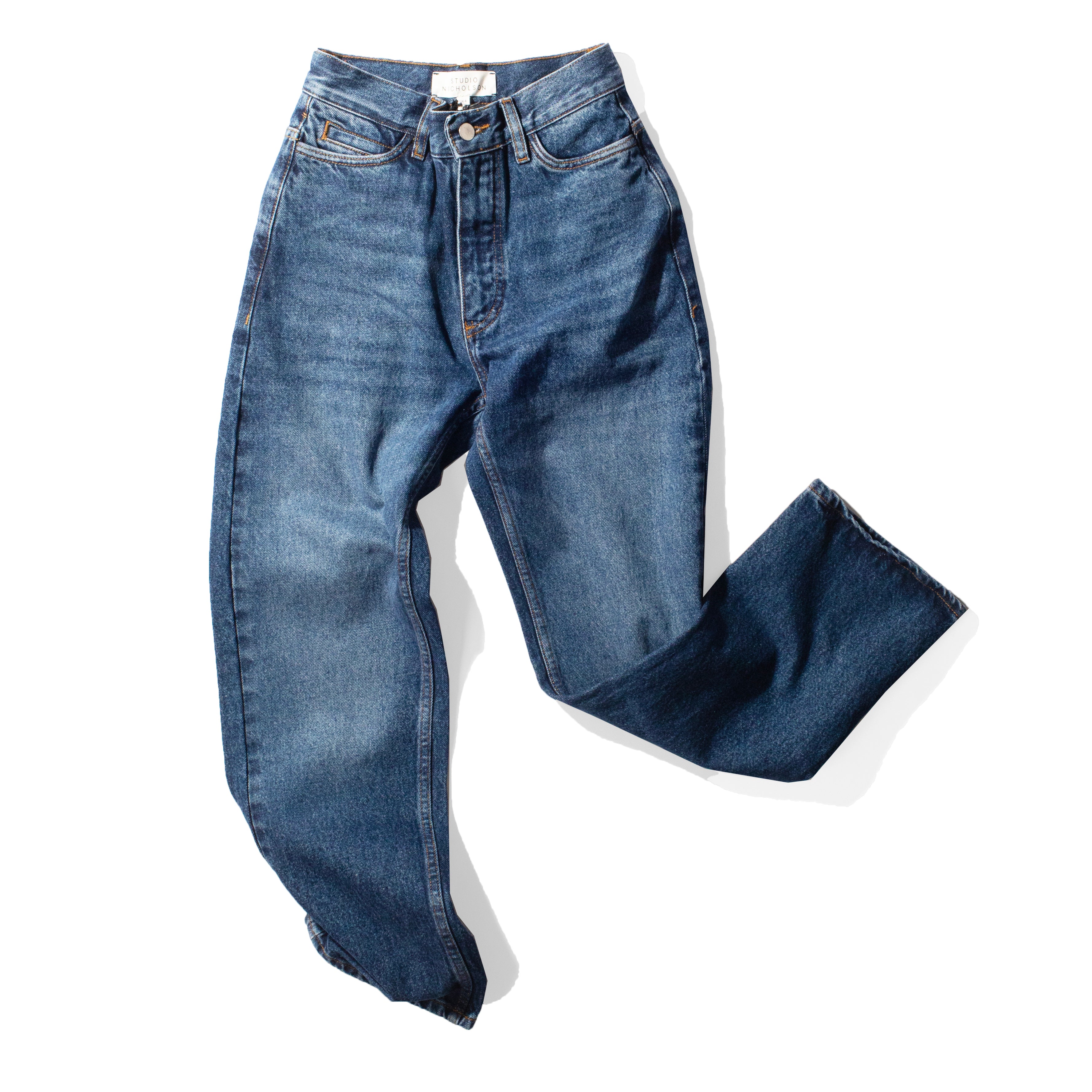 Studio Nicholson Ruthe Jeans in Worn Wash Indigo – JUDITH