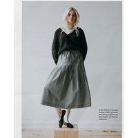 Kasmaria Pleated Skirt in Black and White Check Taffeta