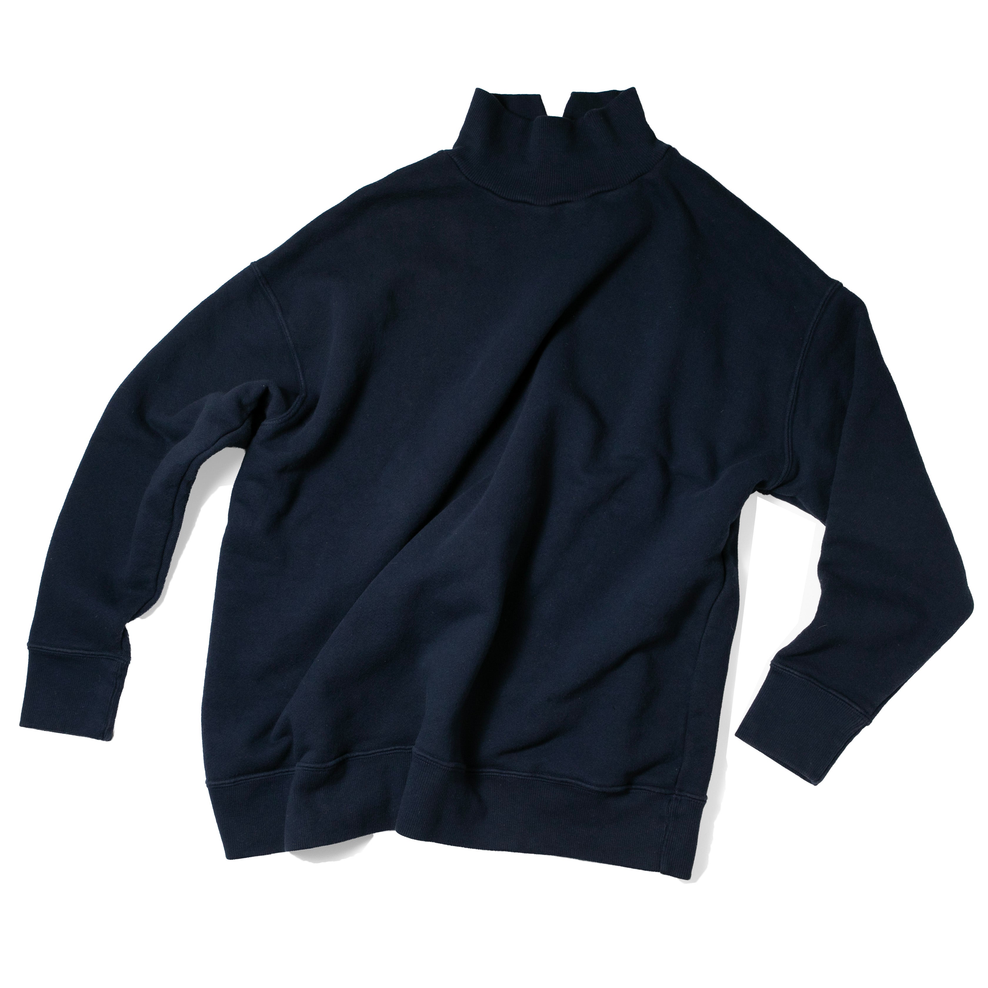 JUDITH Oversized Mockneck in Dark Navy