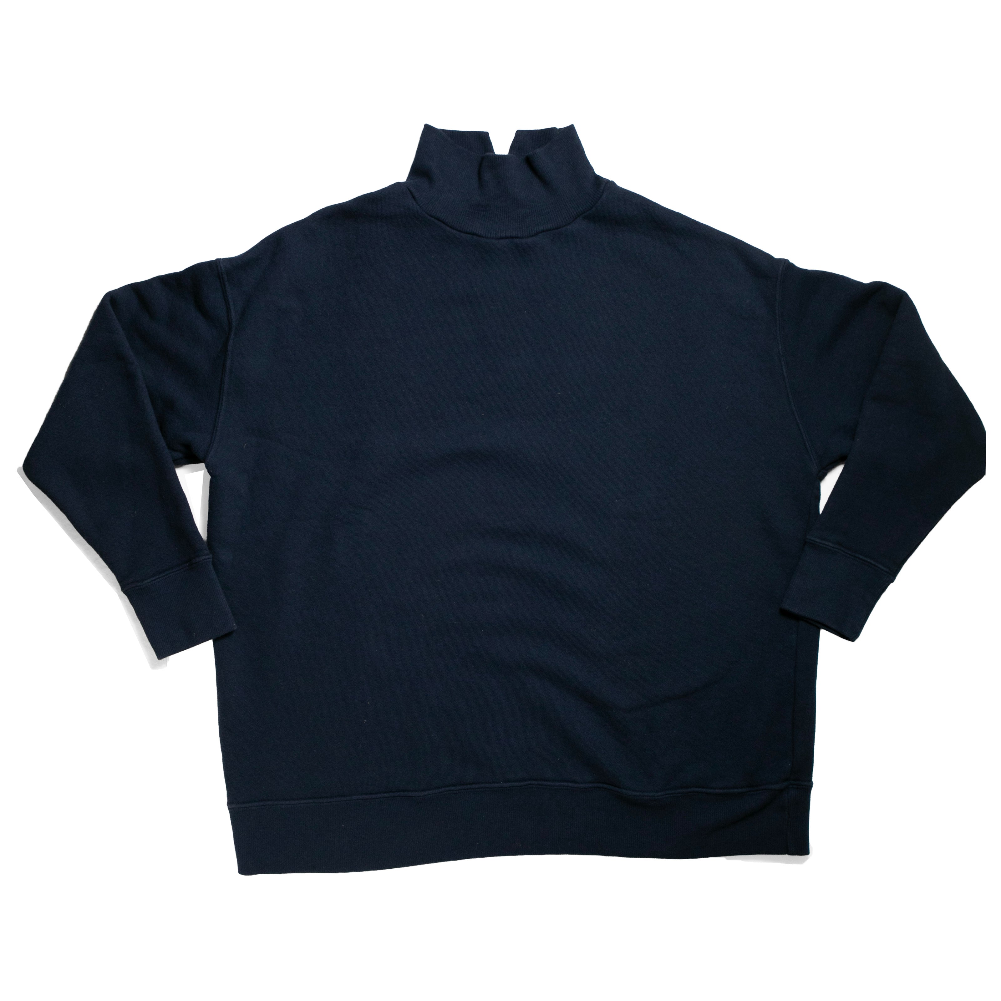 JUDITH Oversized Mockneck in Dark Navy