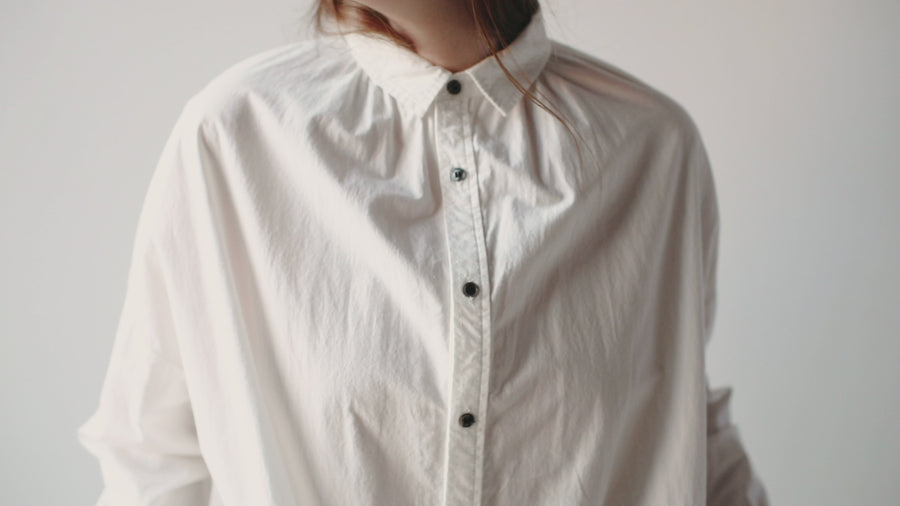 Ichi Antiquités Oumisarashi Shirt Dress in White