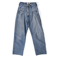 Proche Upcycled Front Pleat Denim