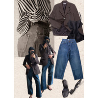 Chimala Selvedge Denim Ranch Pants in Dark Wash