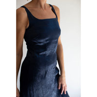 Nomia Square Neck Darted Dress in Midnight