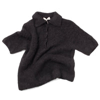 Sayaka Davis Compact Knit Polo in Black