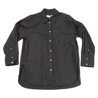 Sayaka Davis Crinkled Oversized Shirt in Black