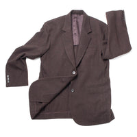 Sayaka Davis Two Button Blazer in Dark Brown