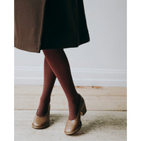 Swedish Stockings Olivia Premium Tights in Deep Red